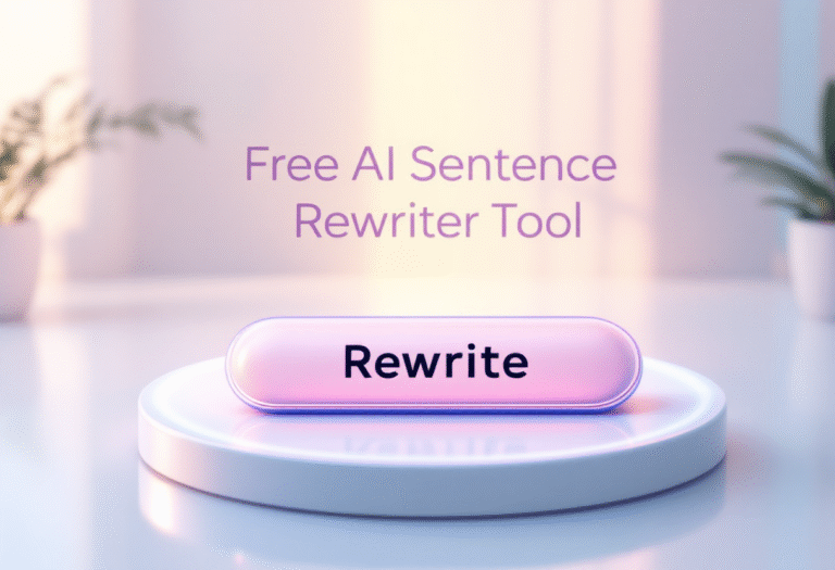 AI Sentence Rewriter Free Online